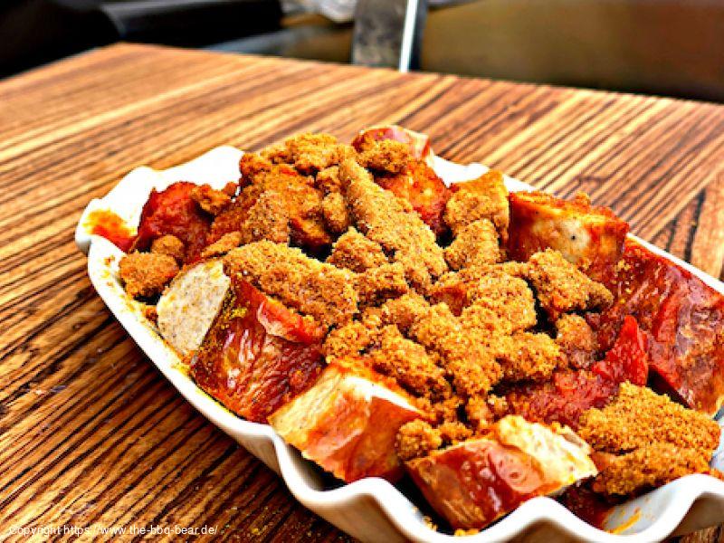Weihnachtliche Currywurst