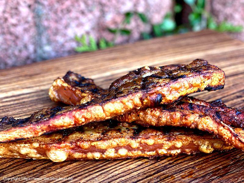 Schweinebauch Scheiben perfekt gegrillt