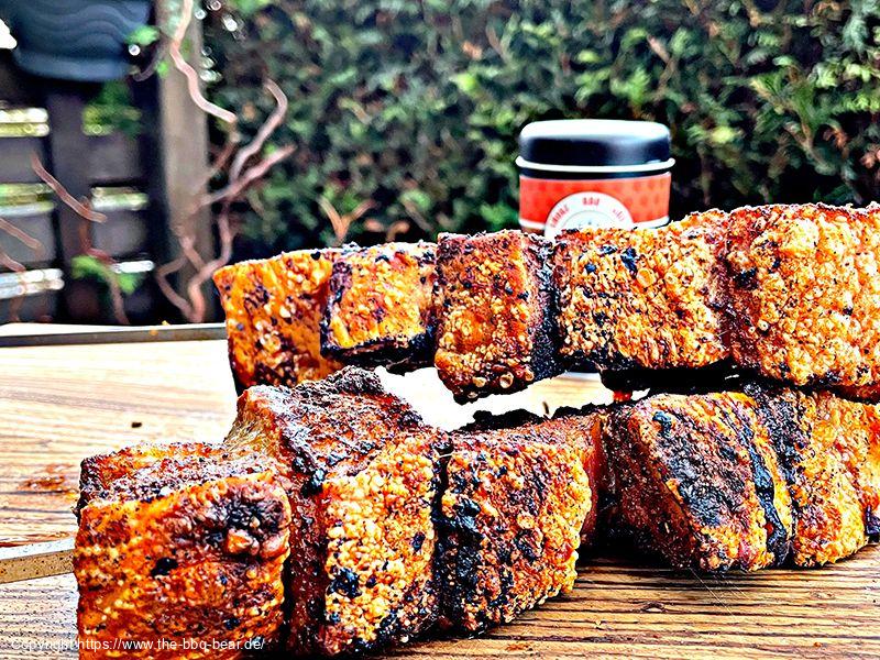 Schweinebauch Schaschlik / Schweinebauch Spieße
