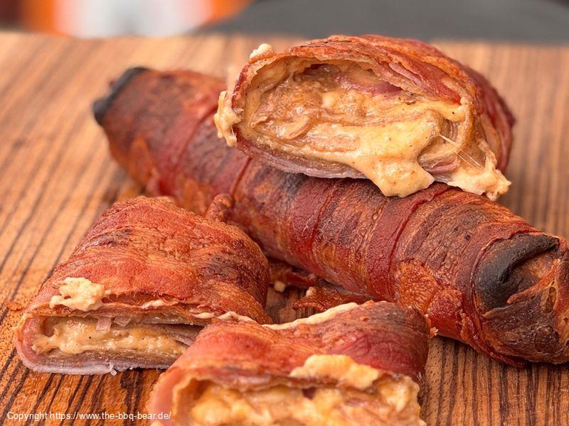 BBQ Flammkuchen Röllchen