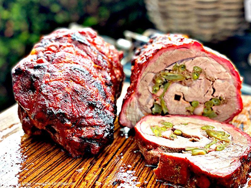 Räuberfleisch / Räuberbraten vom Spieß