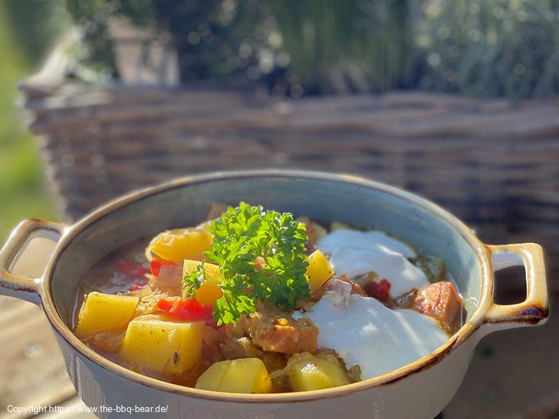 Schlachtekraut Topf feurig