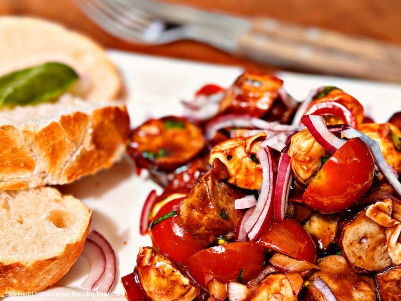 Bratwurst Grillsalat