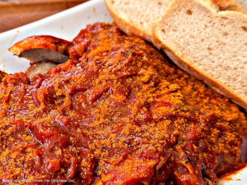 Herbstliche Kohl Currywurst
