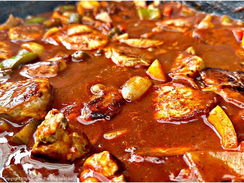 Schaschlik Filet/Schweinemedallion Topf